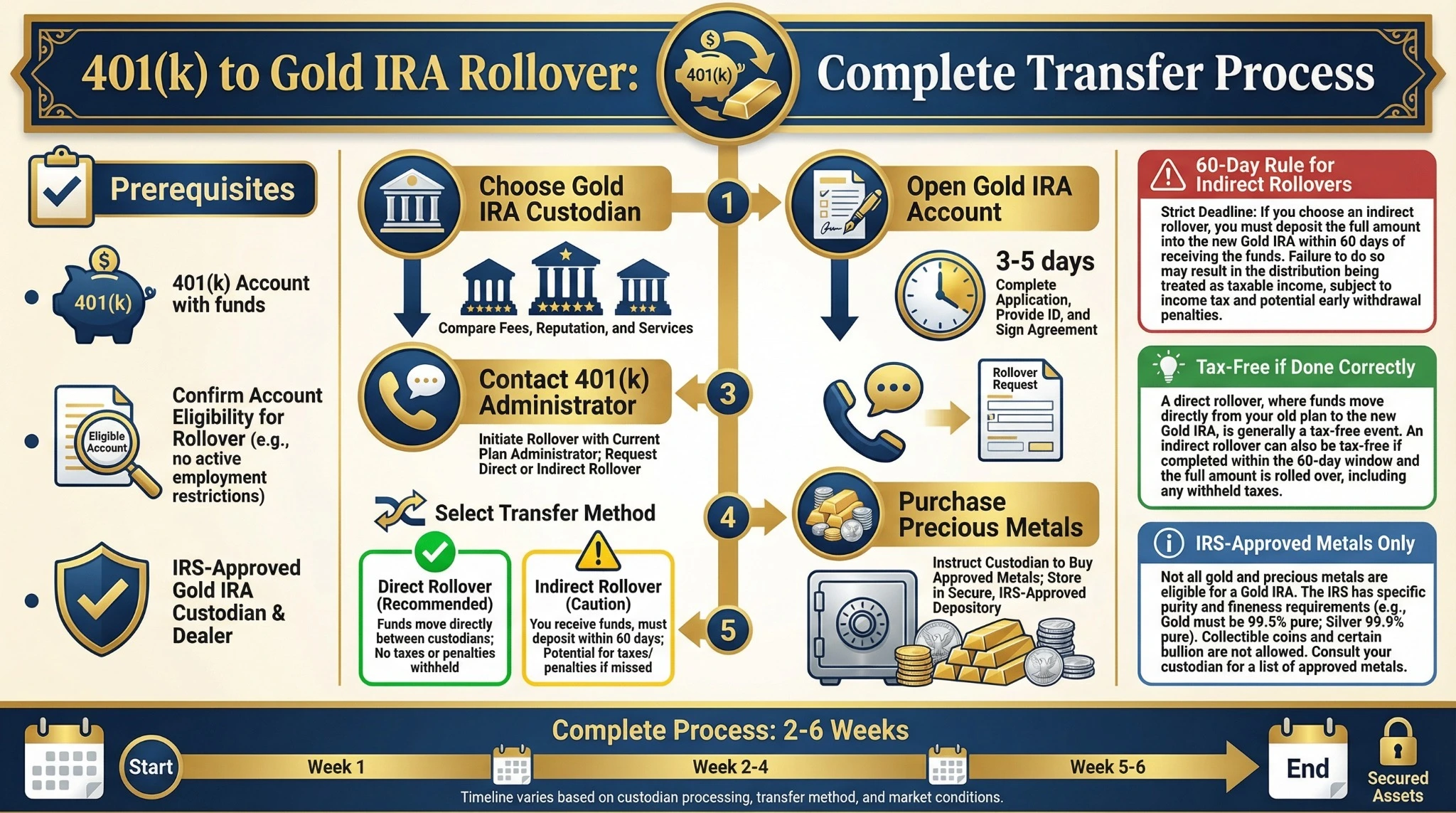 401k to Gold IRA: Complete Rollover Guide